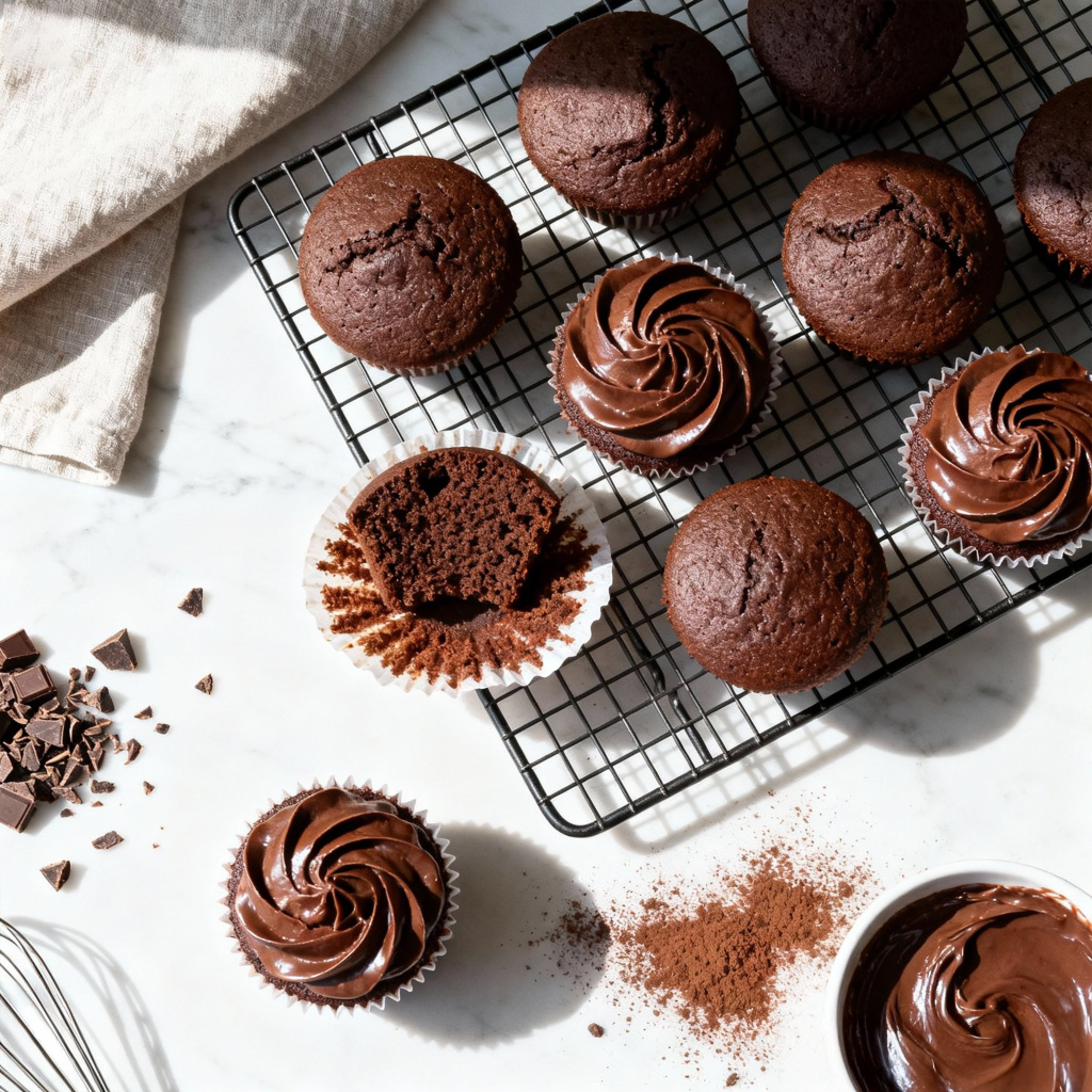 Chocolate Cupcakes for Your Afternoon Treat