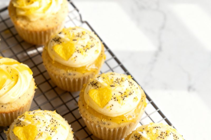 Lemon Poppy-Seed Cupcakes