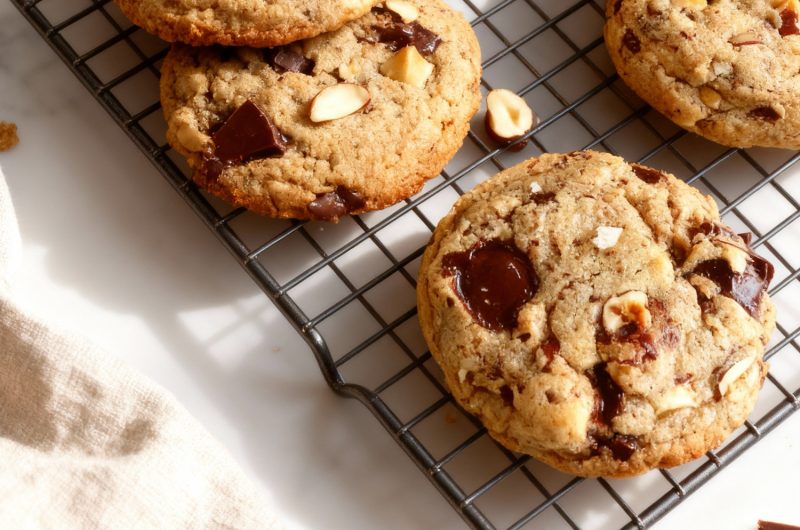Hazelnut Chocolate Chunk Cookies