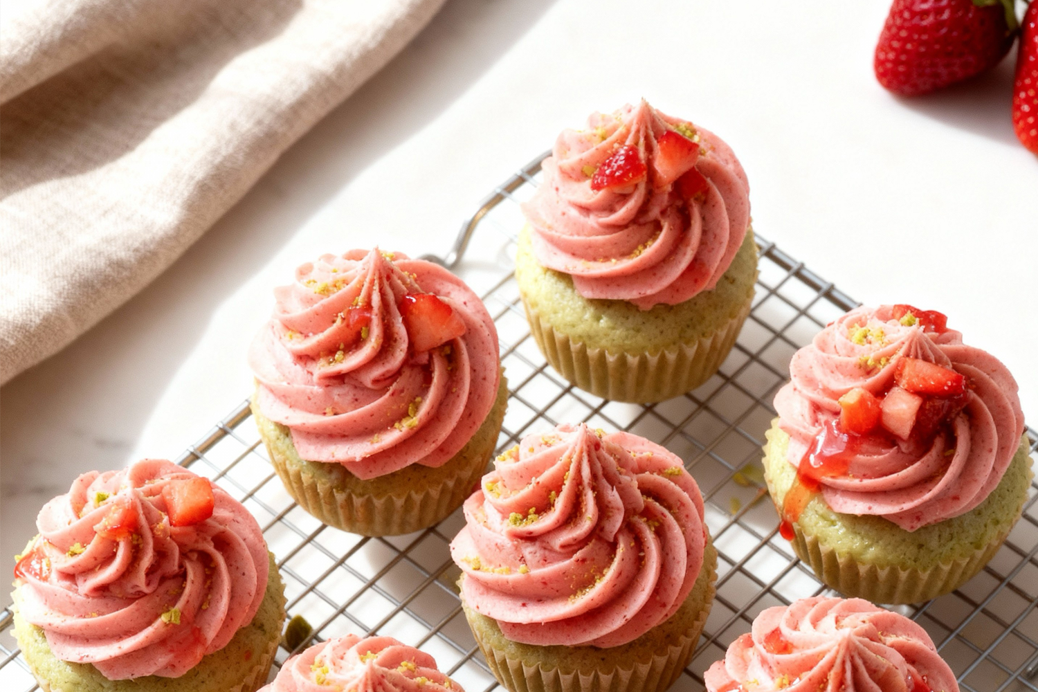 pistachio-strawberry-cupcakes-featured-image