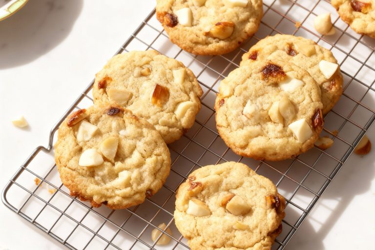 white chocolate macadamia nut cookies featured image
