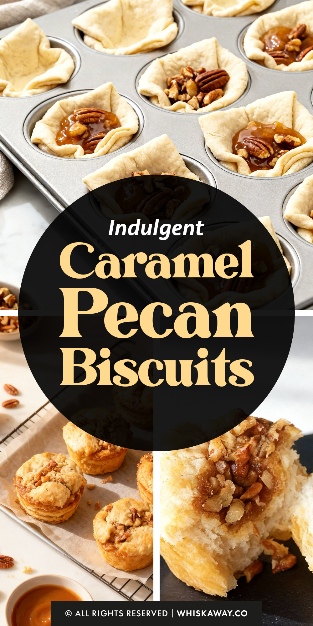 caramel pecan biscuits