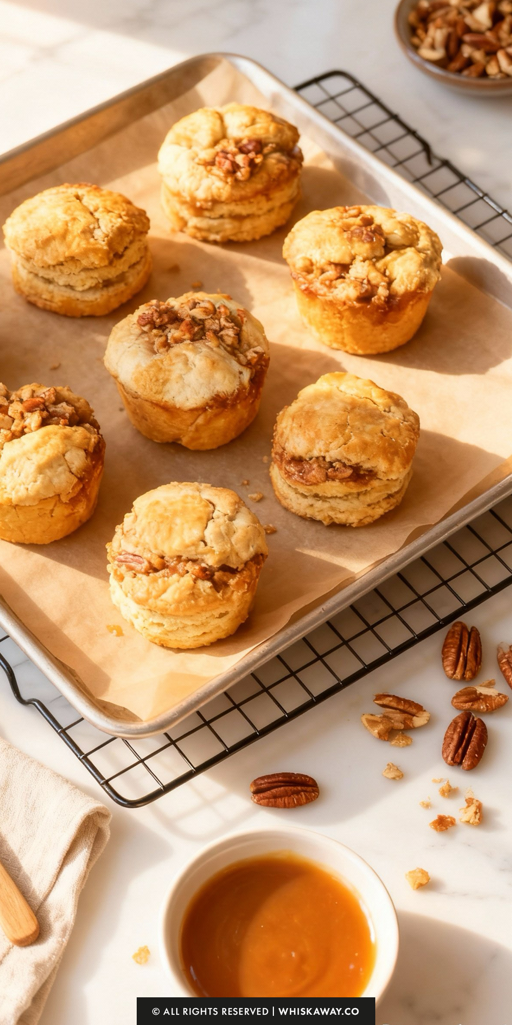 Caramel Pecan Biscuits