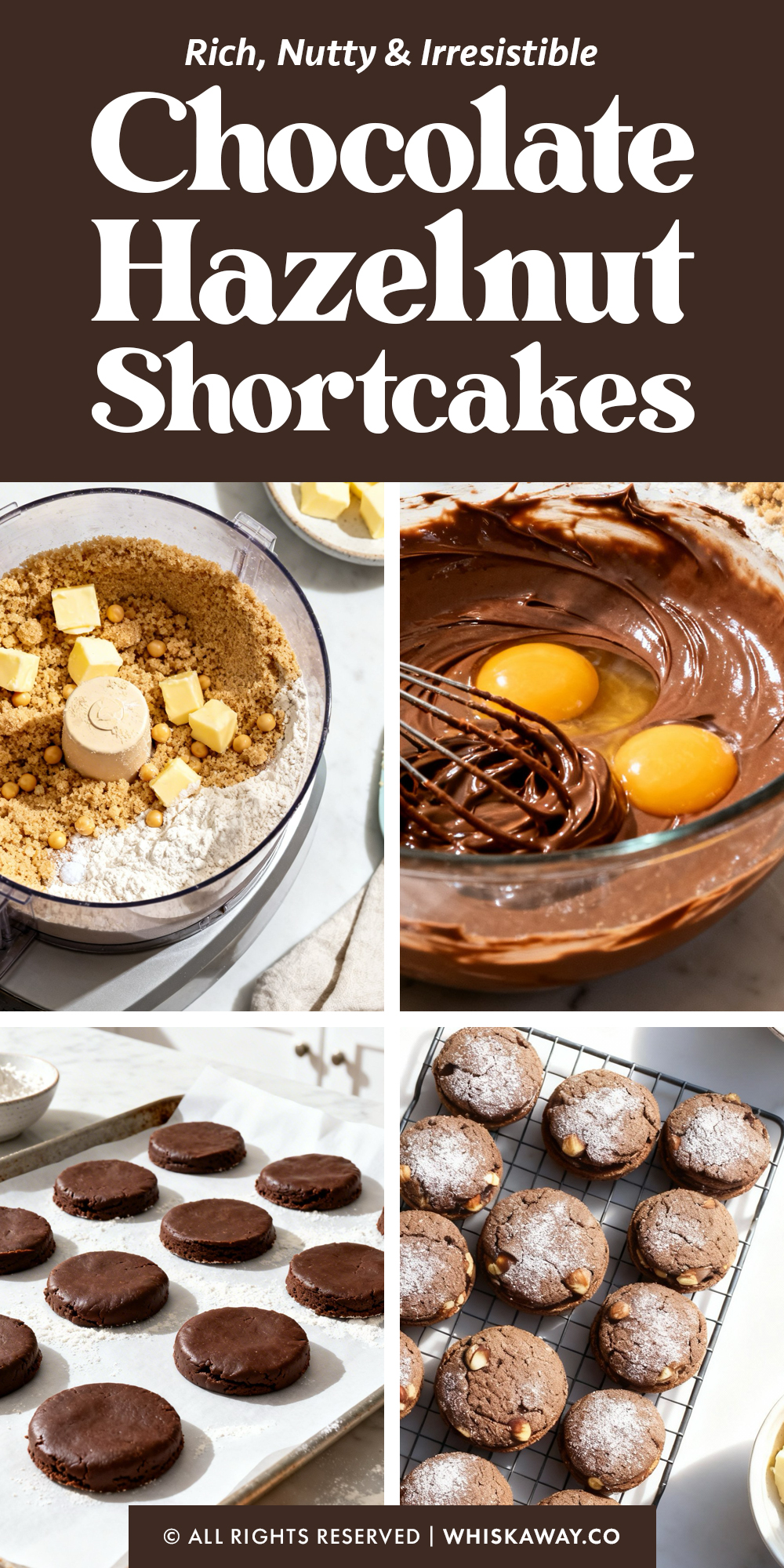 chocolate hazelnut shortcakes