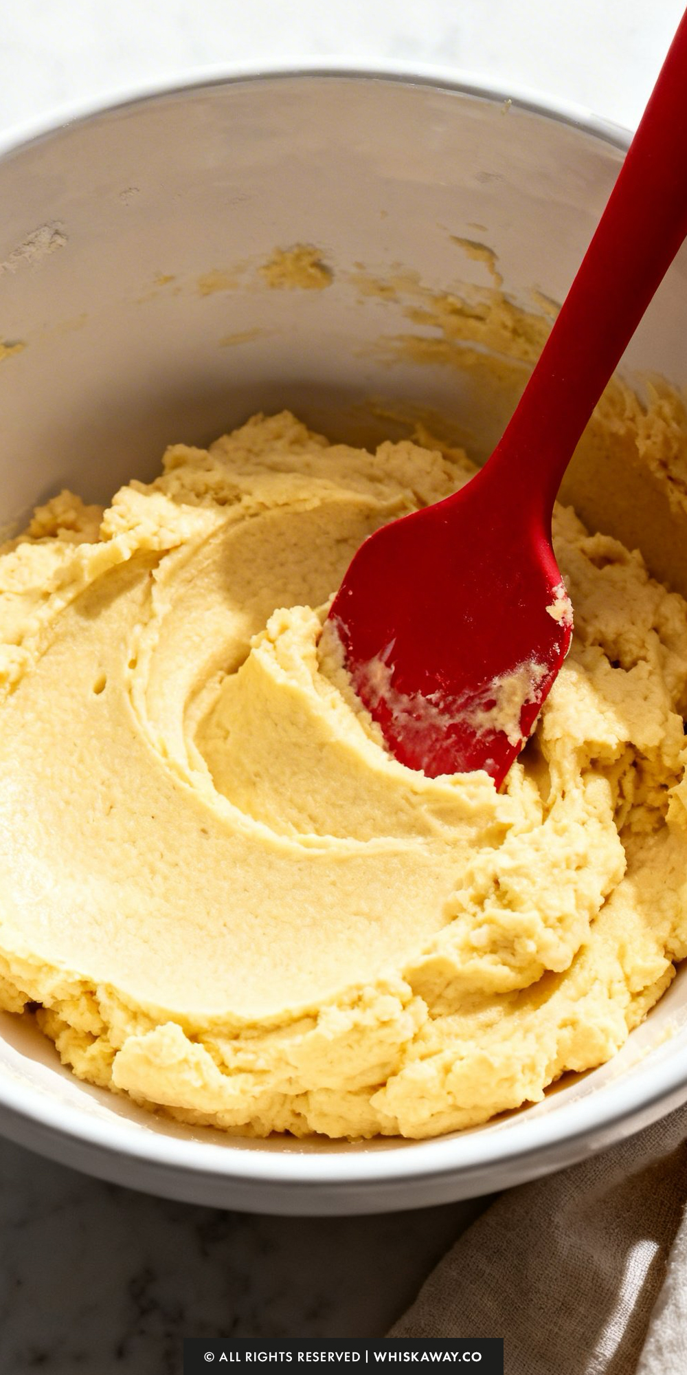 coconut passion fruit cookies batter