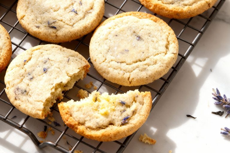 Floral Earl Grey Lavender Cookies for Tea Lovers