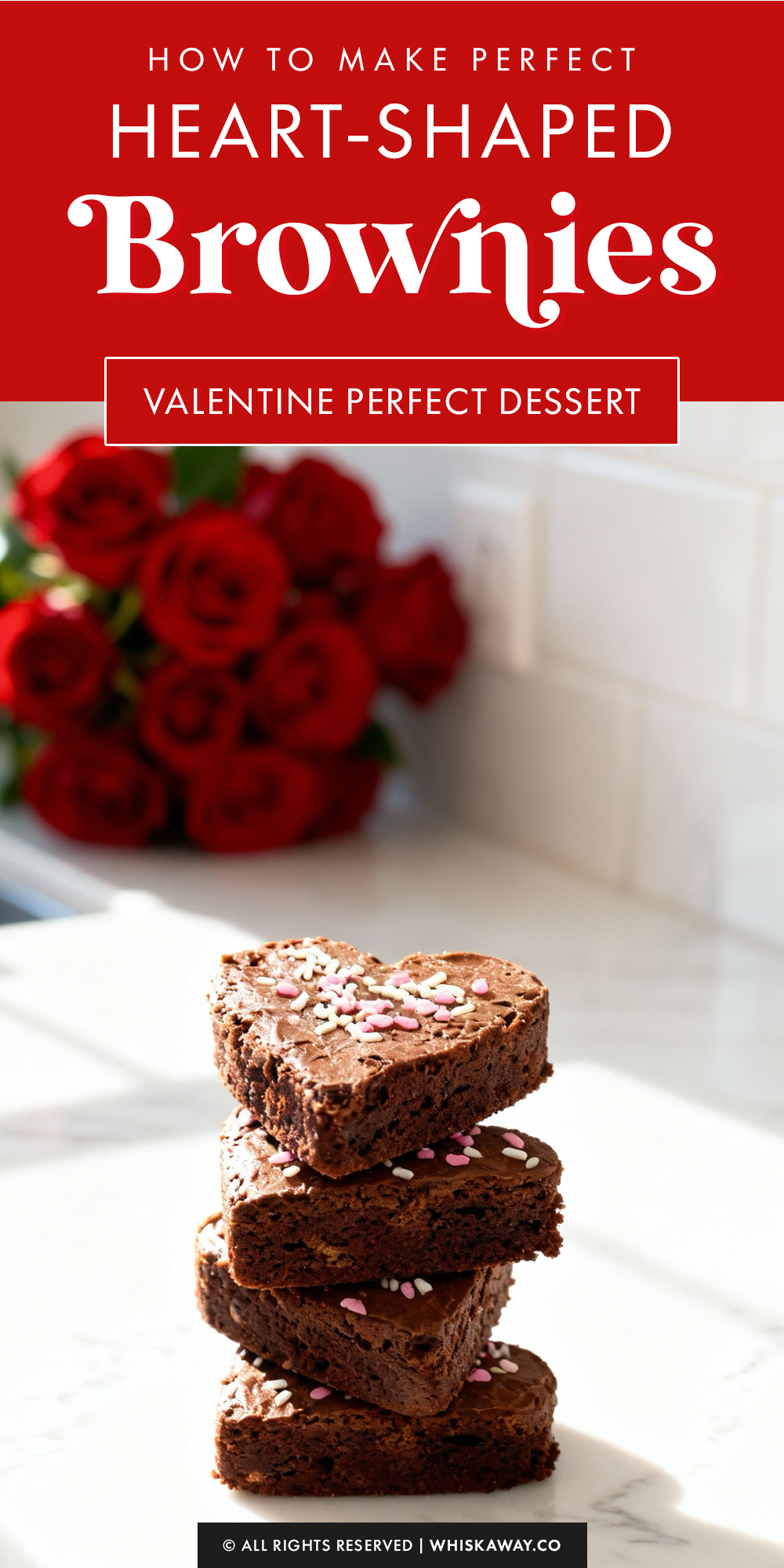 heart shaped fudge brownies