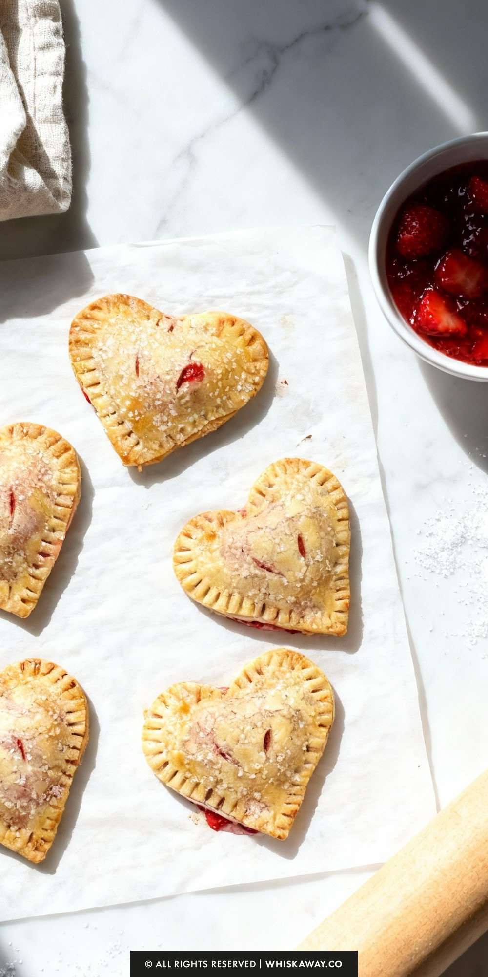Heart-Shaped Strawberry Hand Pies