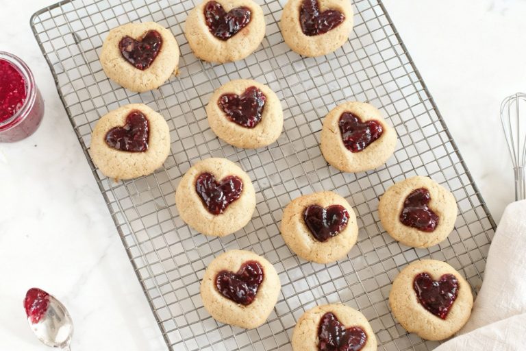 Heart Thumbprint Cookies