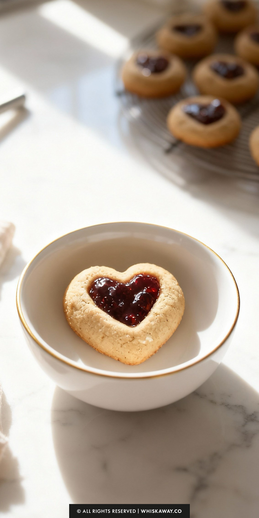 heart thumbprint cookies