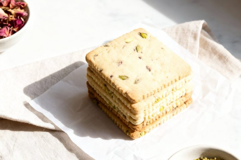 pistachio rosewater biscuits