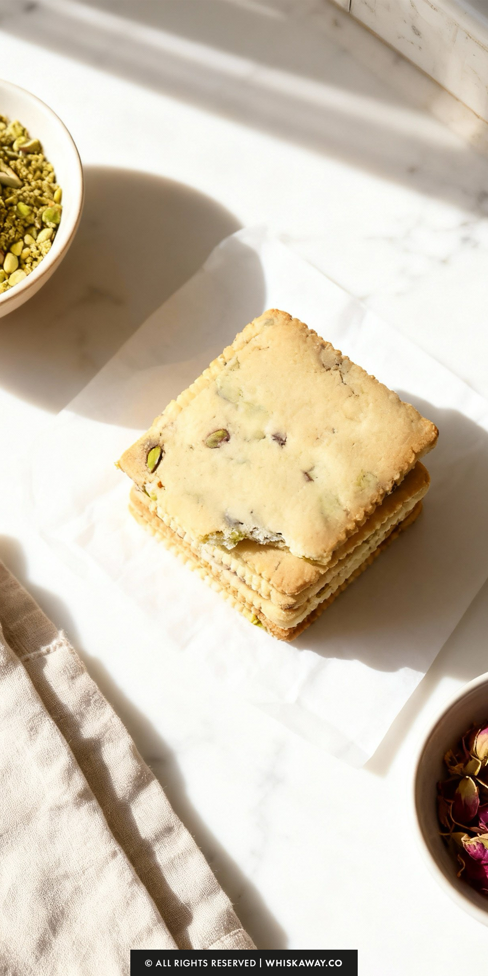Pistachio Rosewater Biscuits