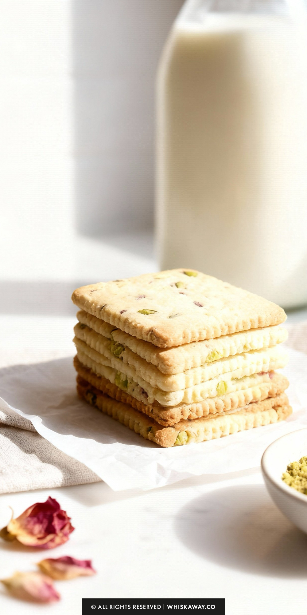 Pistachio Rosewater Biscuits