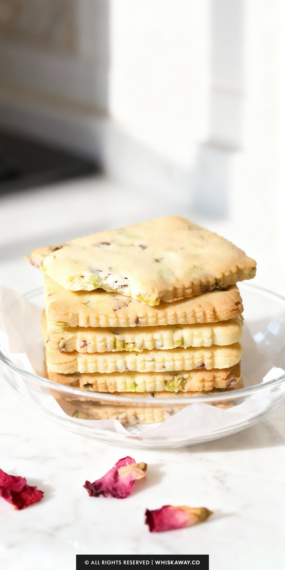 Pistachio Rosewater Biscuits