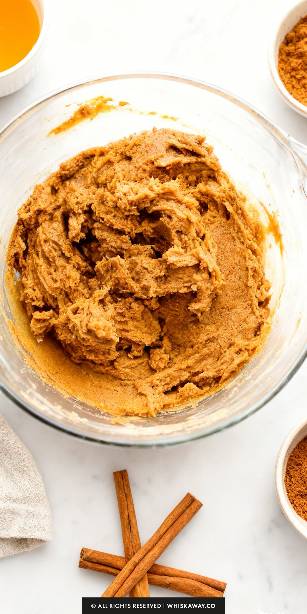 pumpkin spice cookies batter
