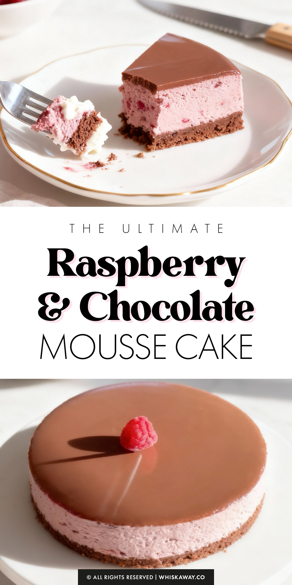 Raspberry Chocolate Mousse Cake