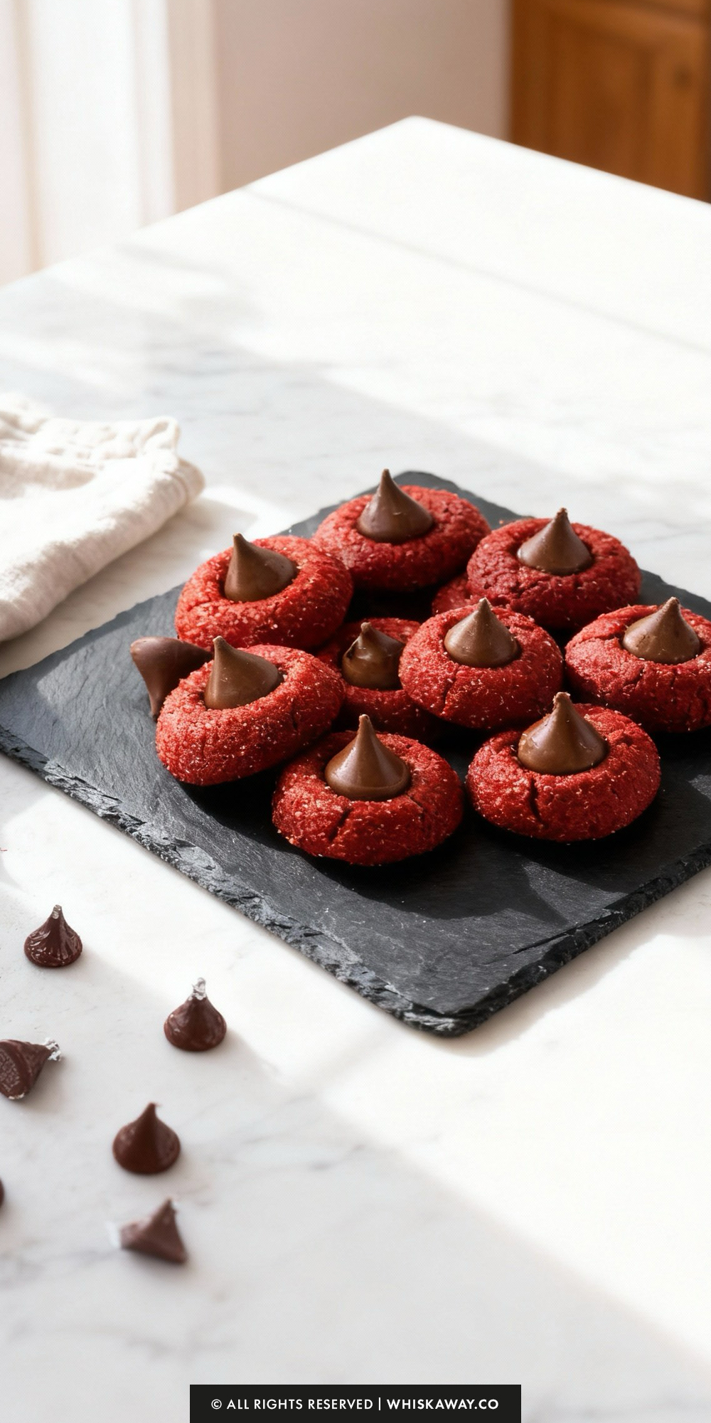 Red Velvet Blossom Cookies