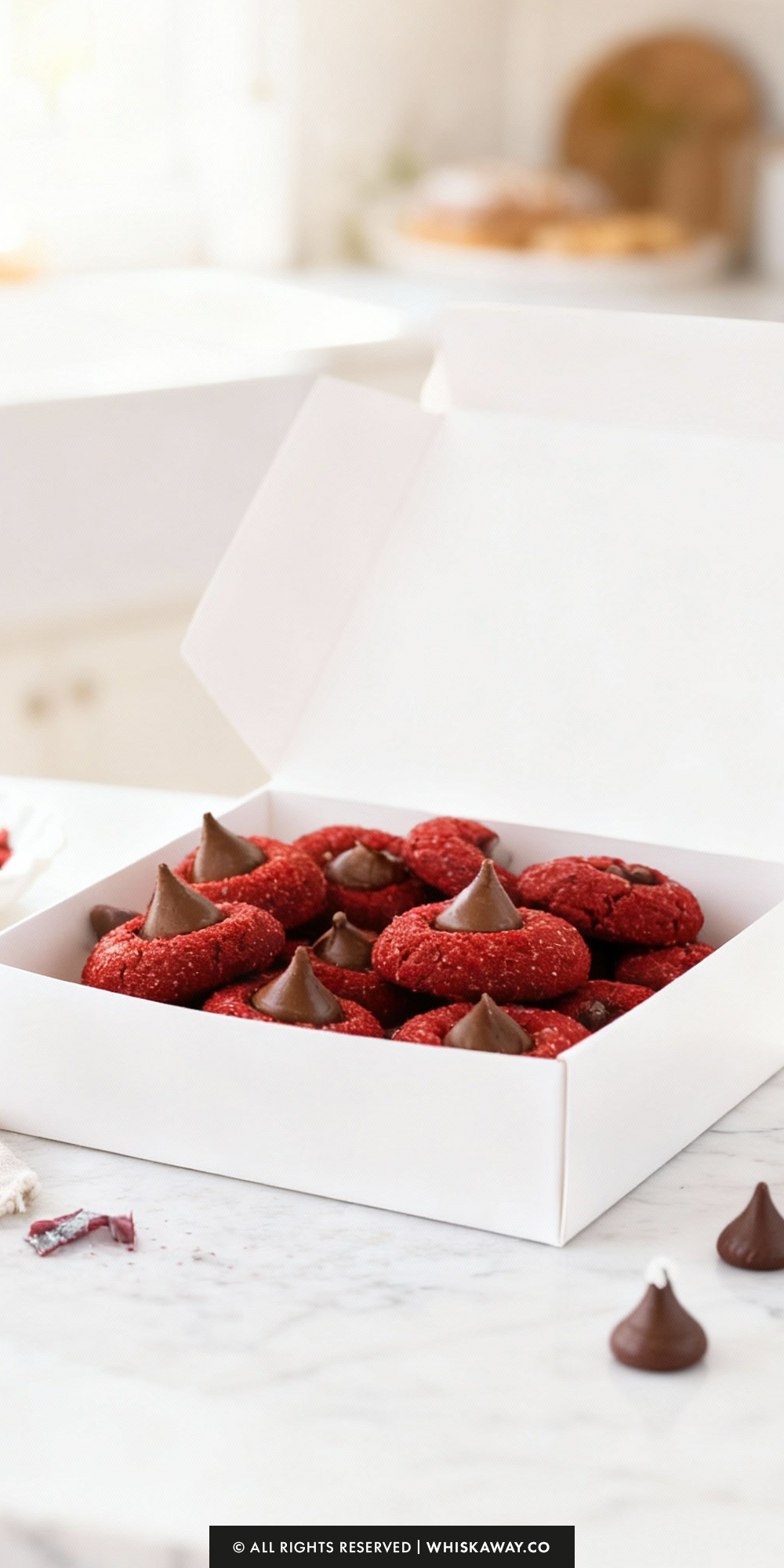 Red Velvet Blossom Cookies