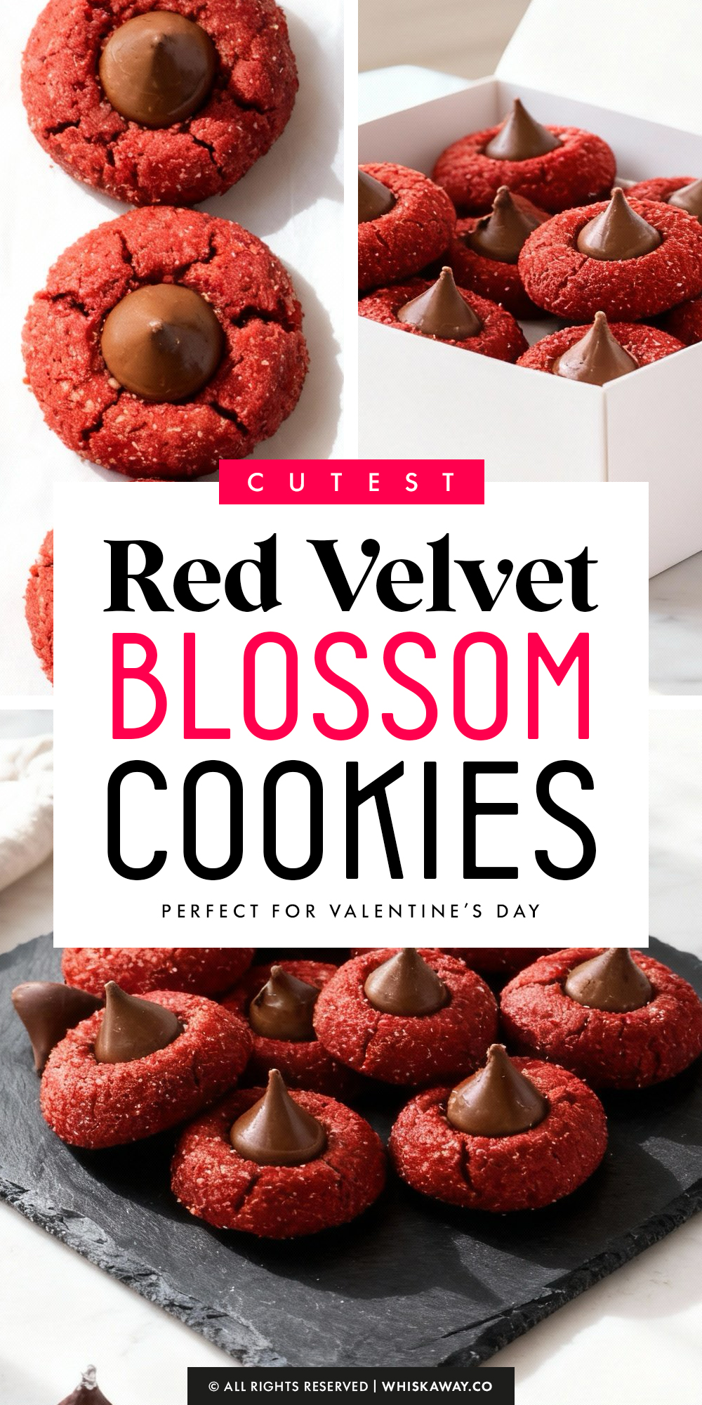 Red Velvet Blossom Cookies
