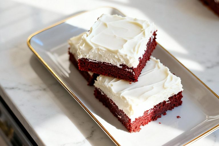 The Best Fudgy Red Velvet Brownies for Valentine’s Day