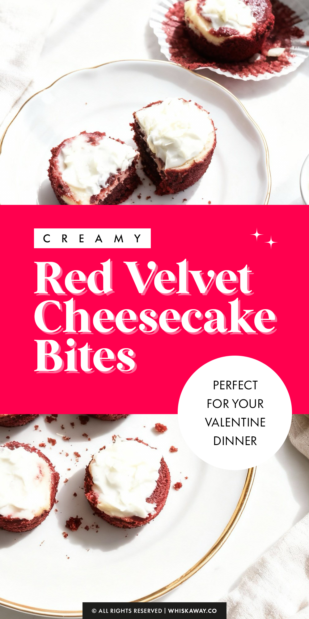 Red Velvet Cheesecake Bites