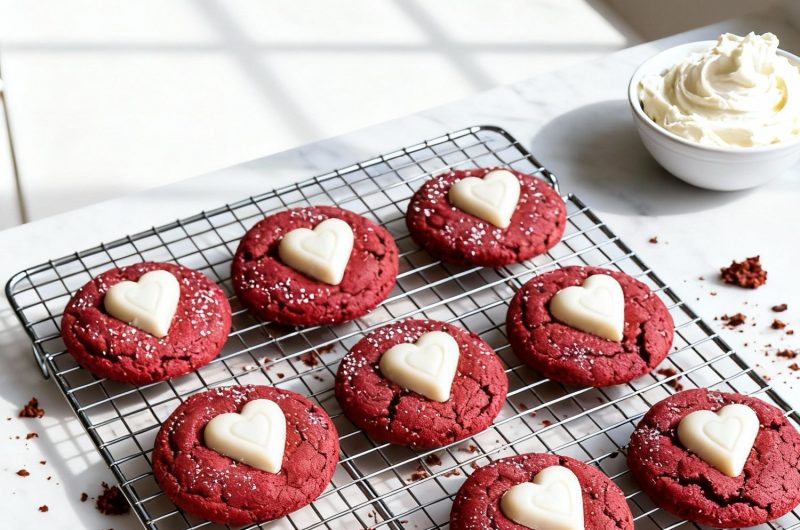 Red Velvet Sugar Cookies