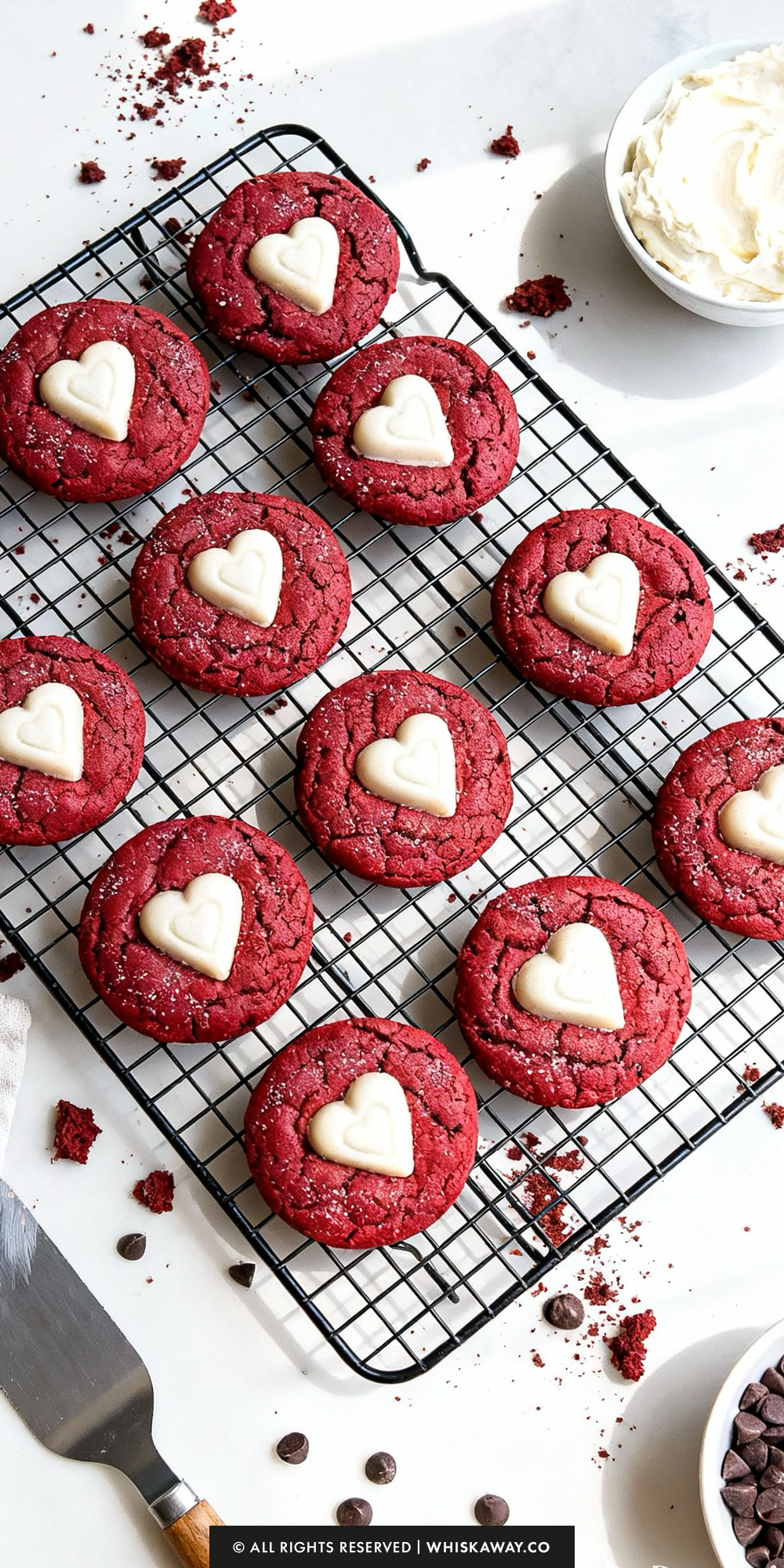 red velvet sugar cookies