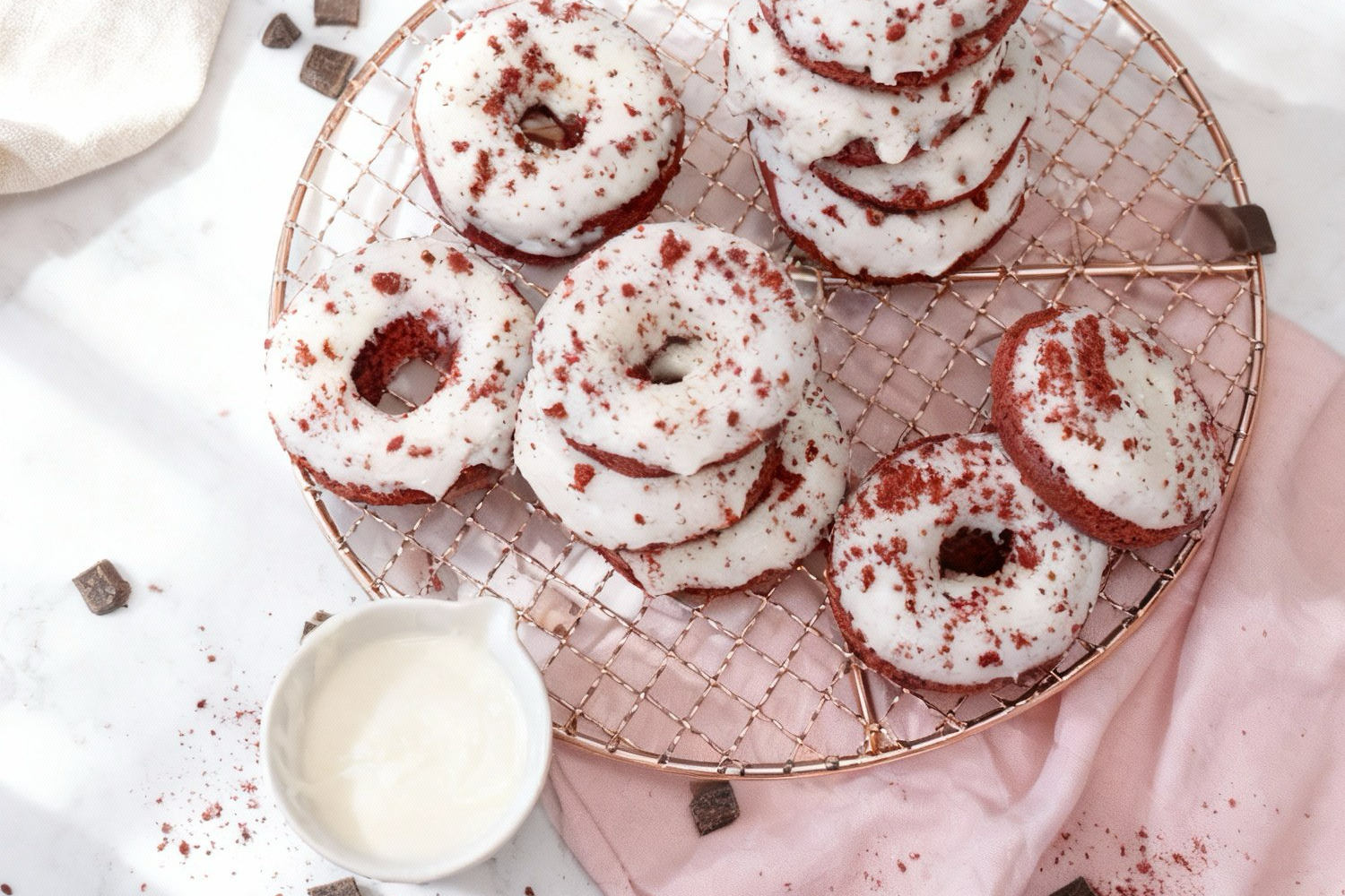red velvet donuts