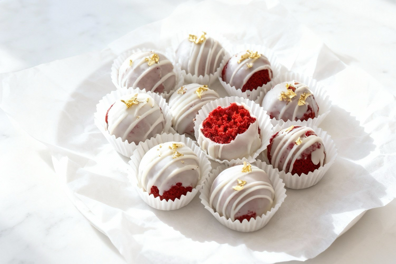 red velvet truffles