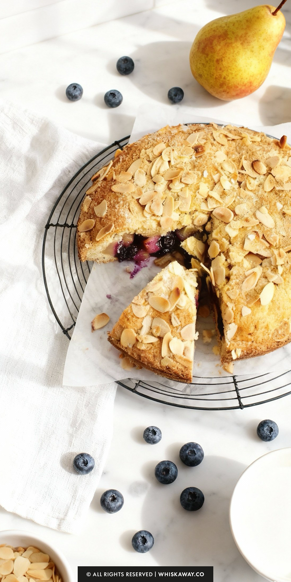 spiced pear blueberry shortcakes