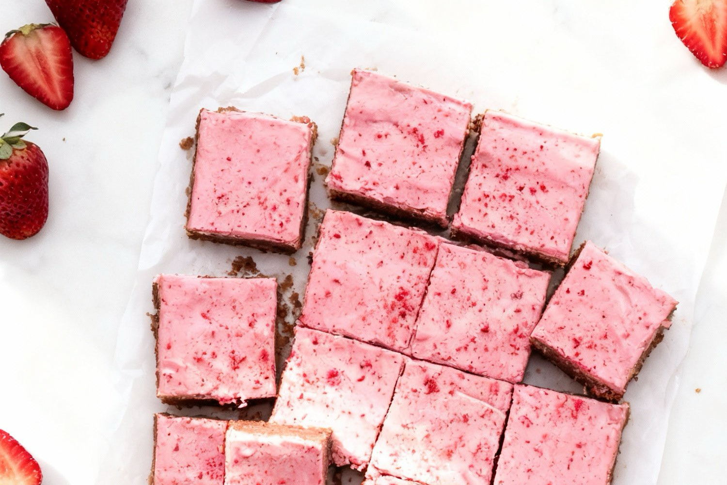 strawberry brownies