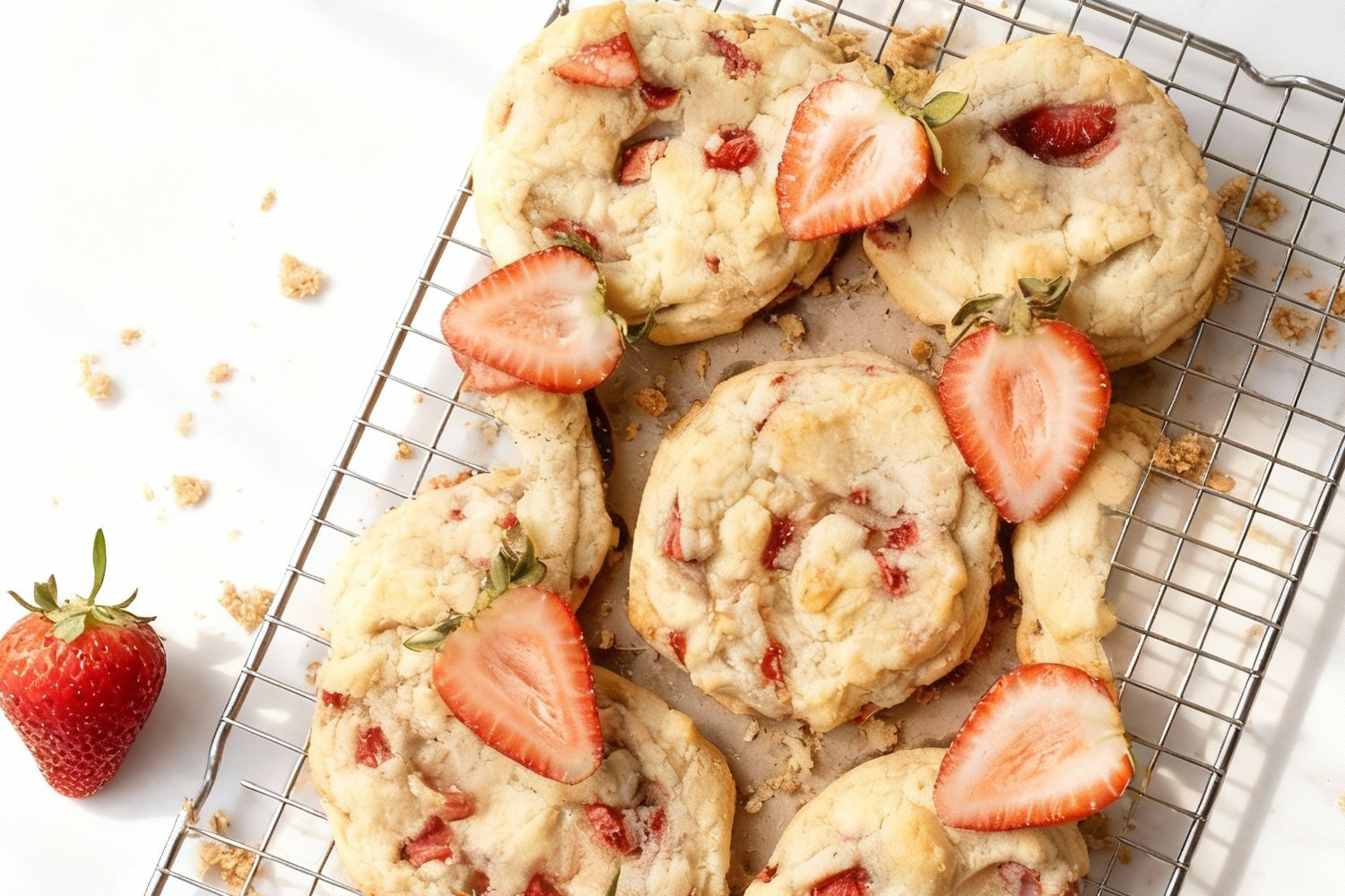 strawberry cheesecake cookies