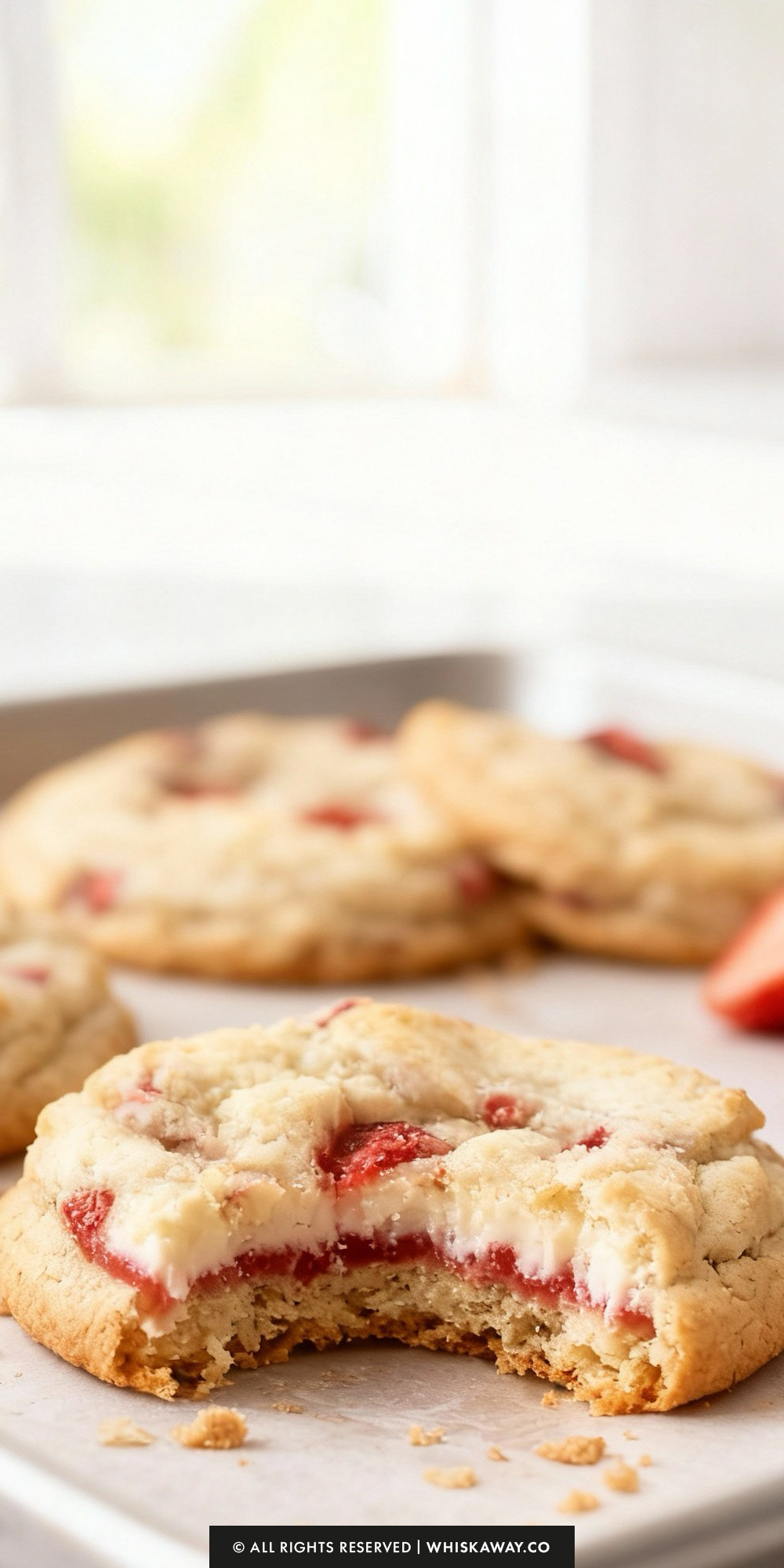 Strawberry Cheesecake Cookies