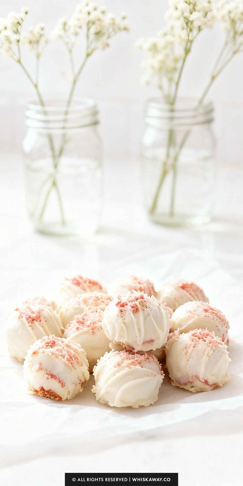 Strawberry Cheesecake Truffles