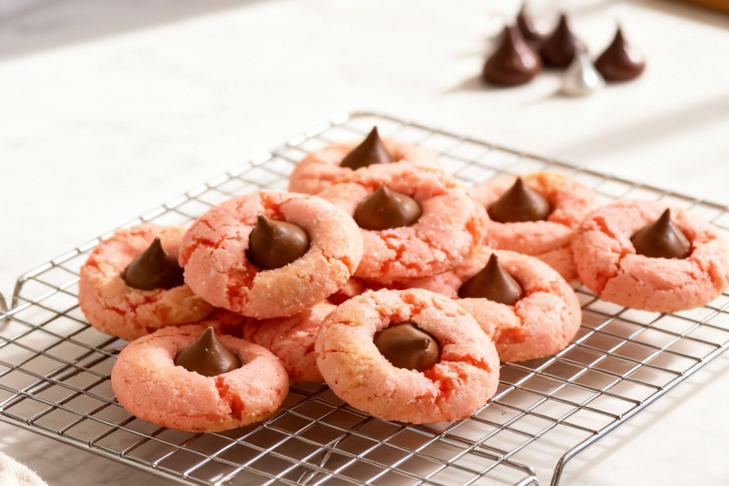 strawberry kiss cookies