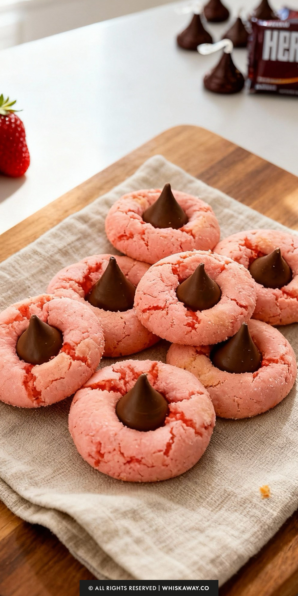strawberry kiss cookies