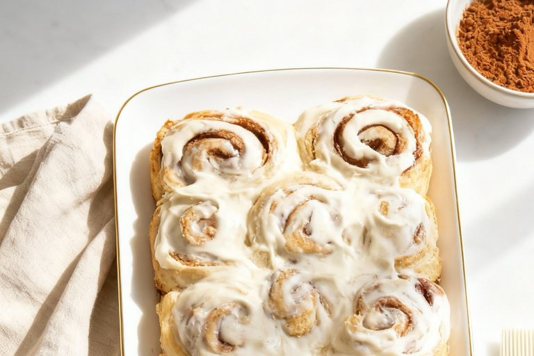sweet cinnamon-roll-style biscuits