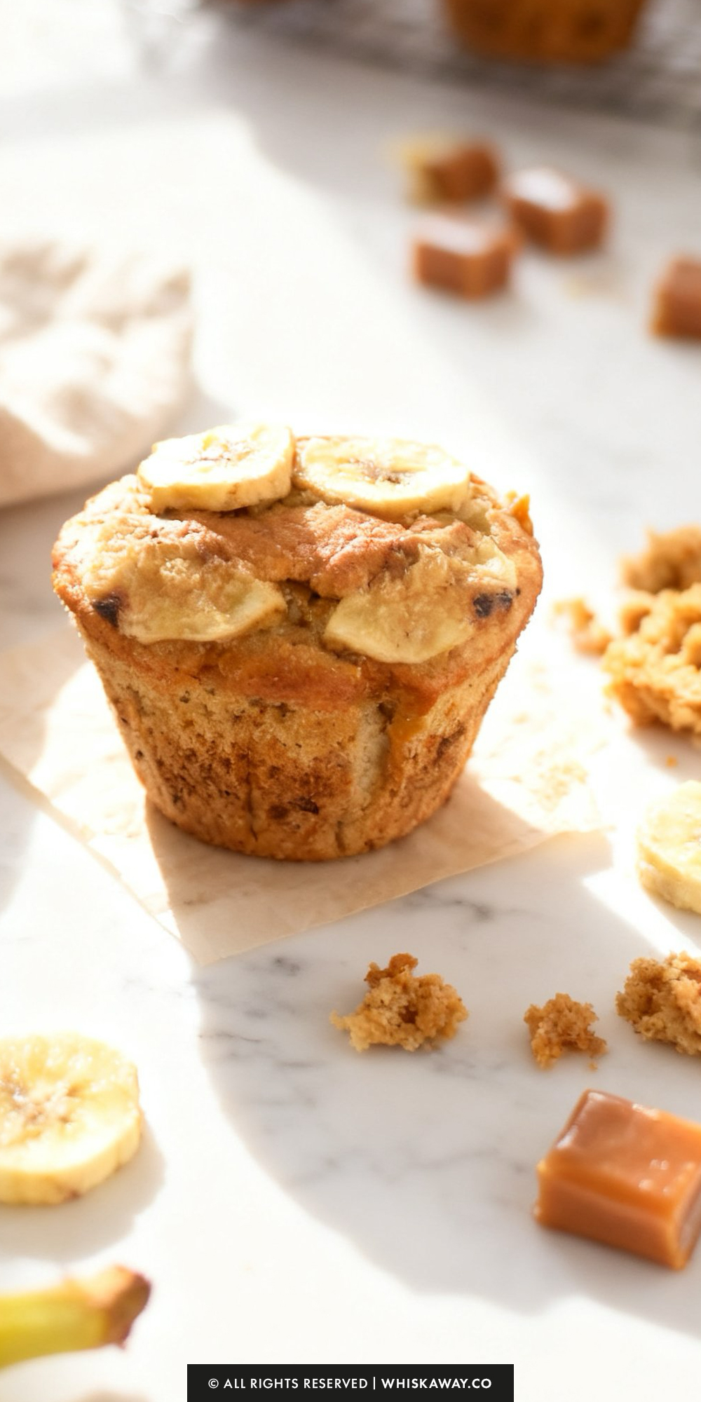 Caramel Banana Muffins