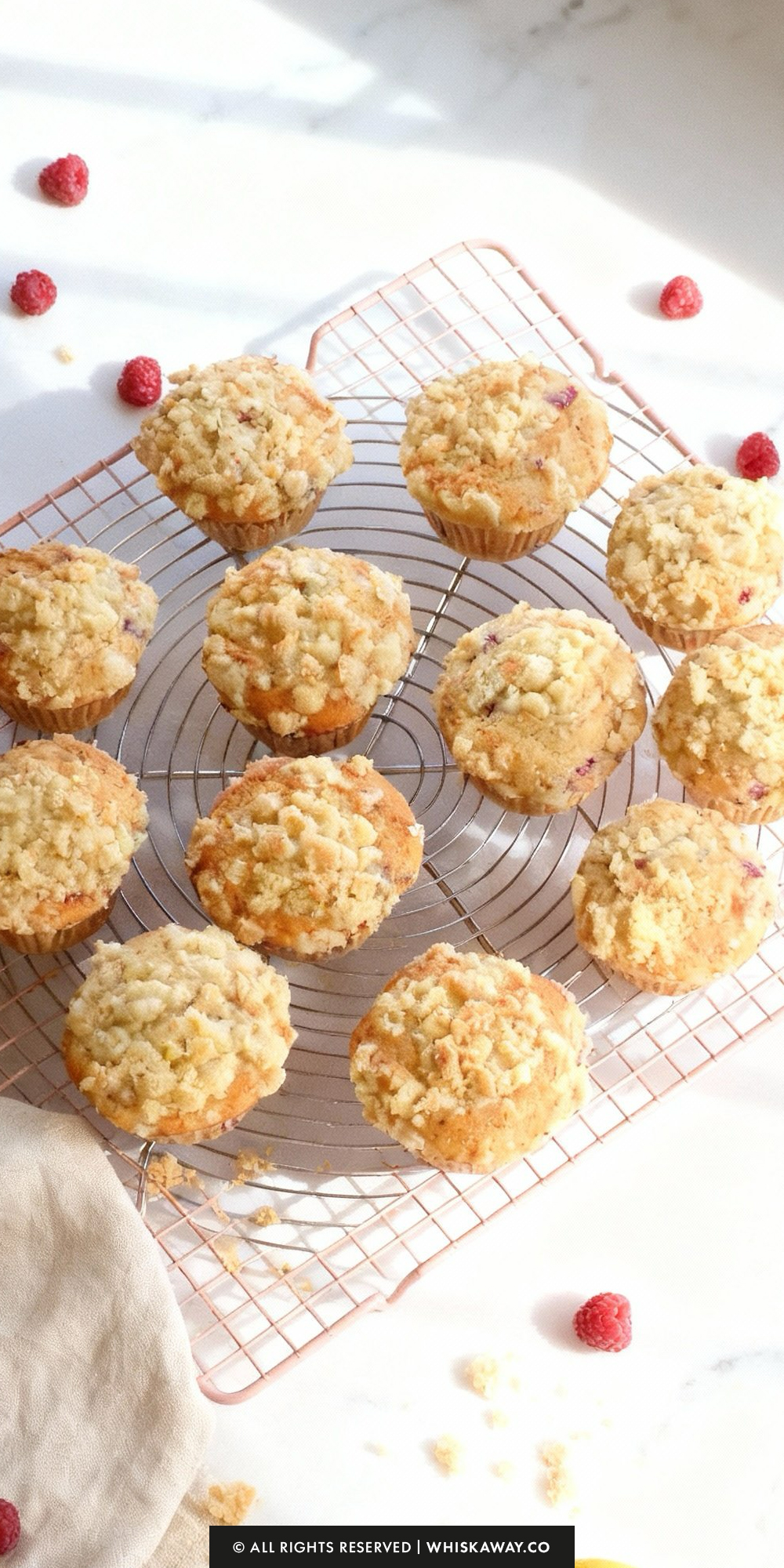 lemon raspberry streusel muffins