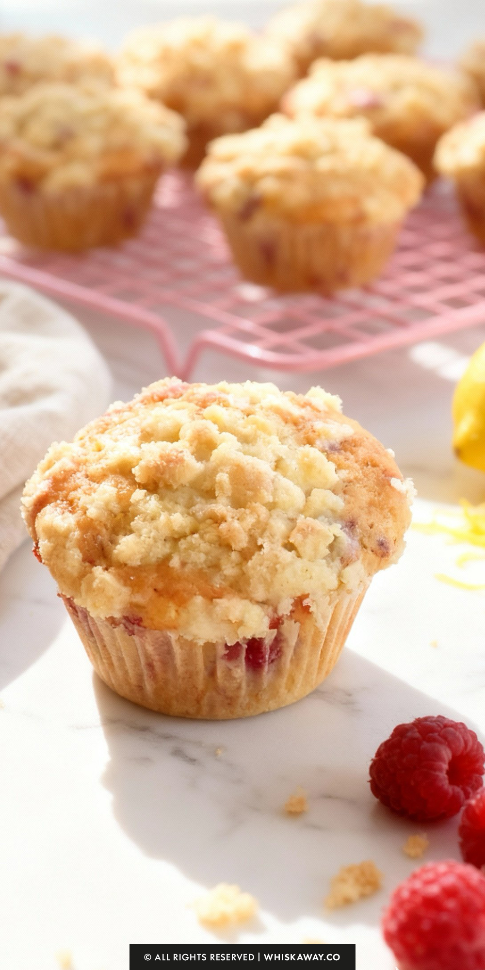 Lemon Raspberry Streusel Muffins