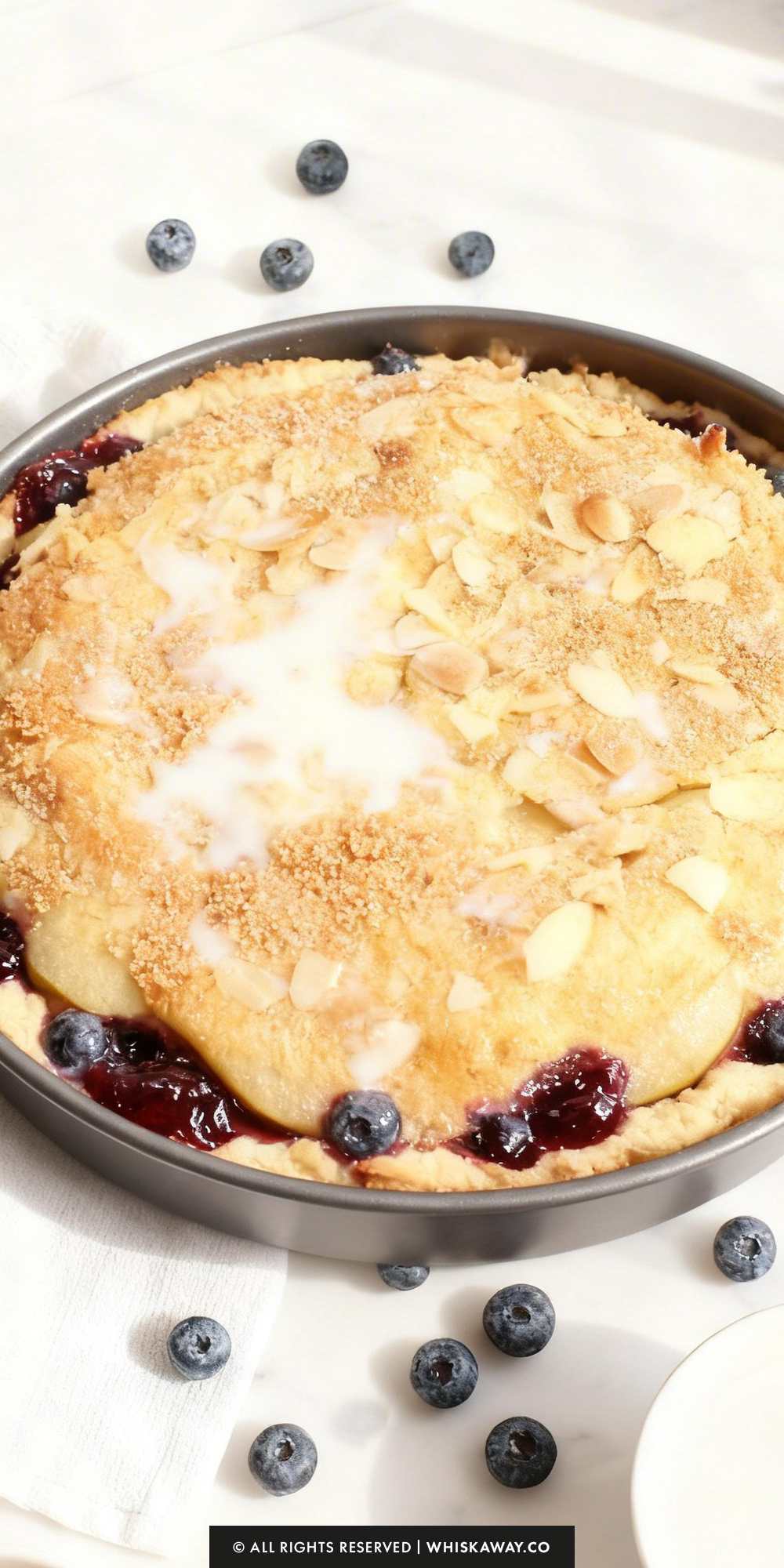 spiced pear blueberry shortcakes