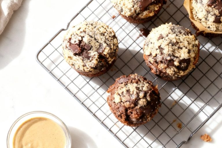 Tahini Chocolate Muffins