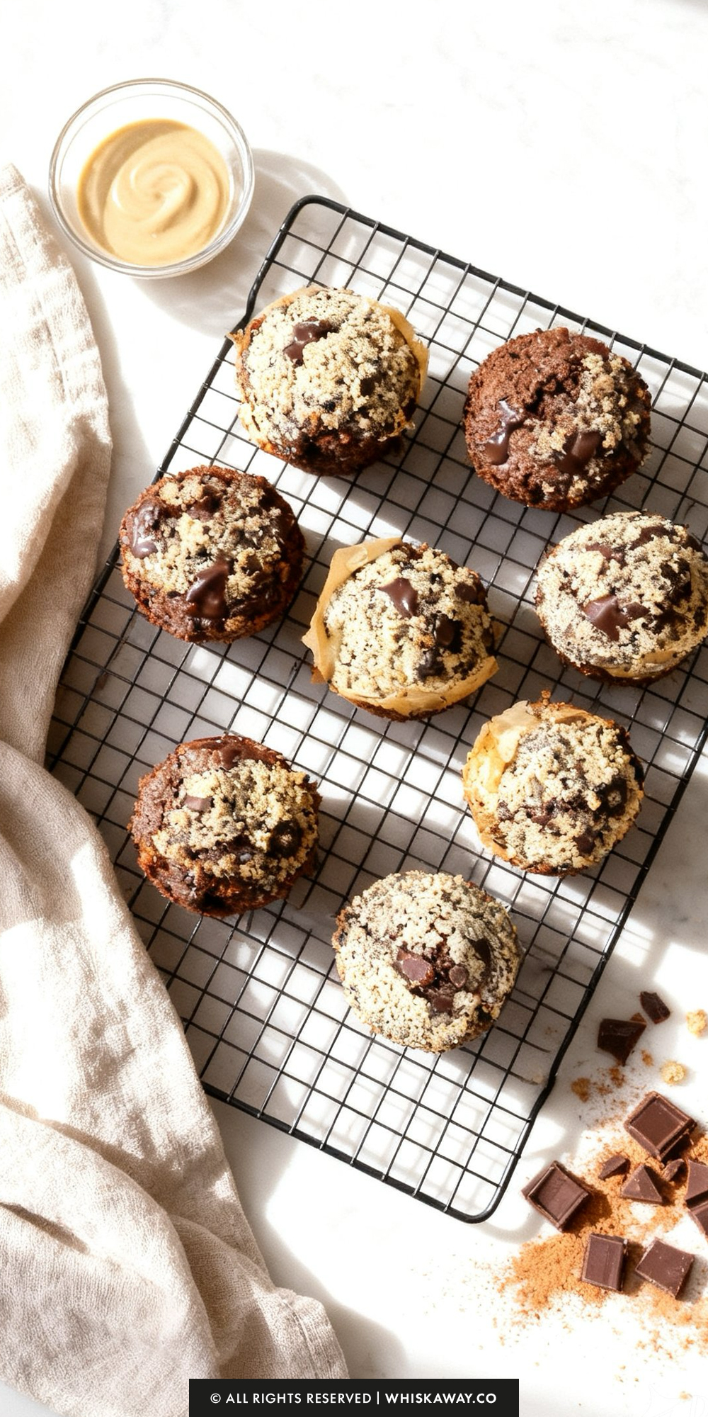 Tahini Chocolate Muffins