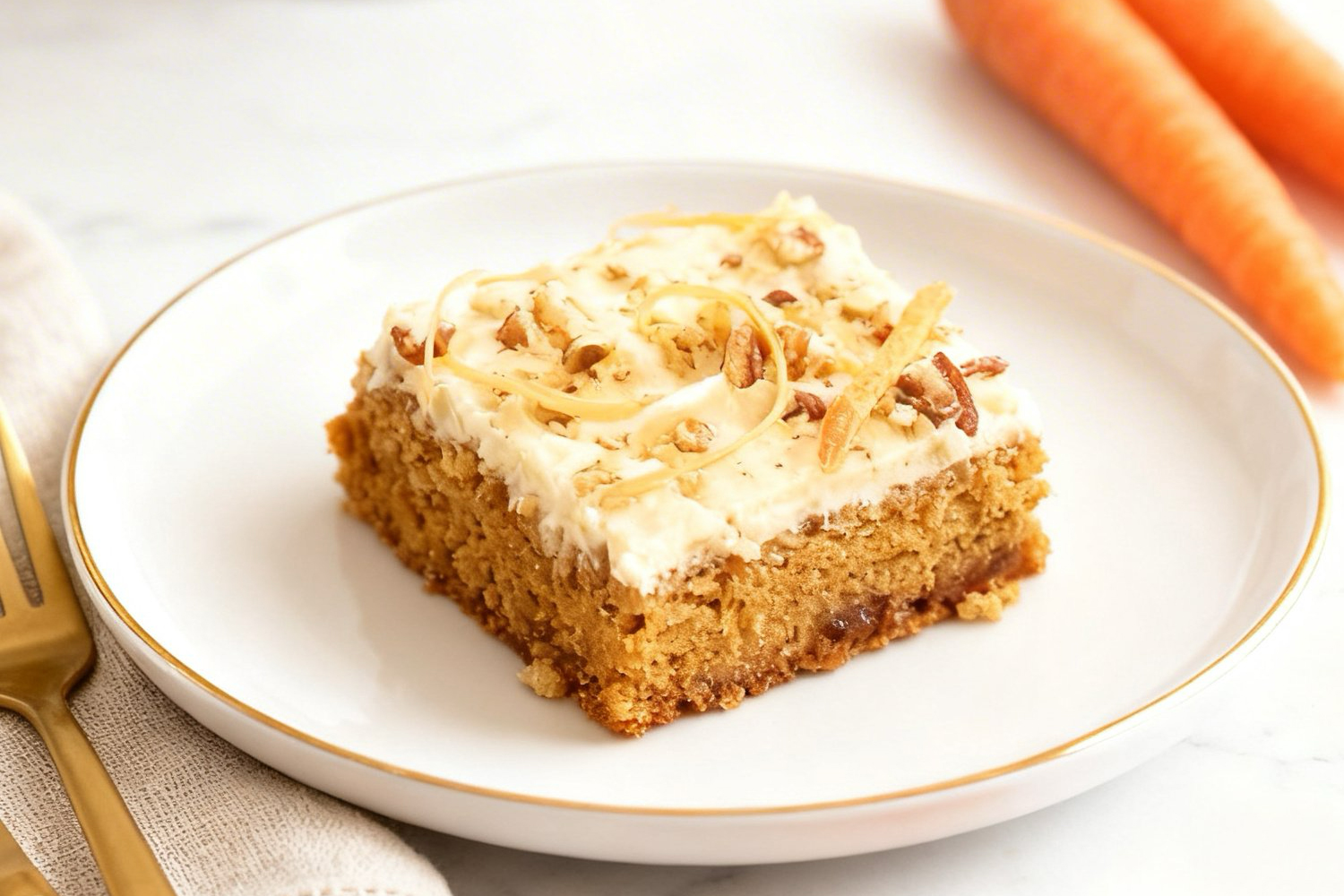Carrot Cake Blondie Bars