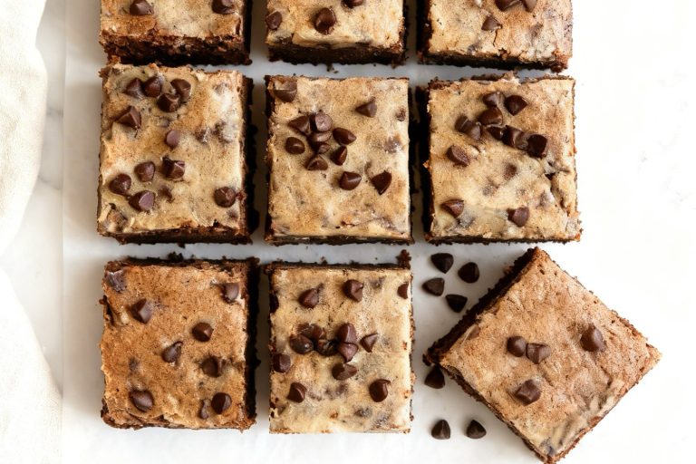 Chocolate Chip Cookie Dough Brownie Bars