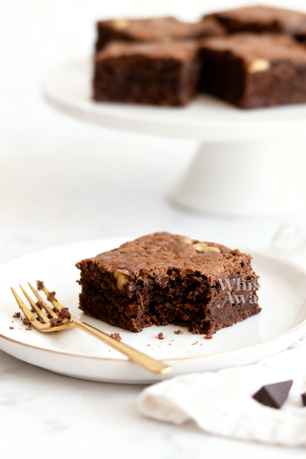 Coffee Walnut Brownie Bars
