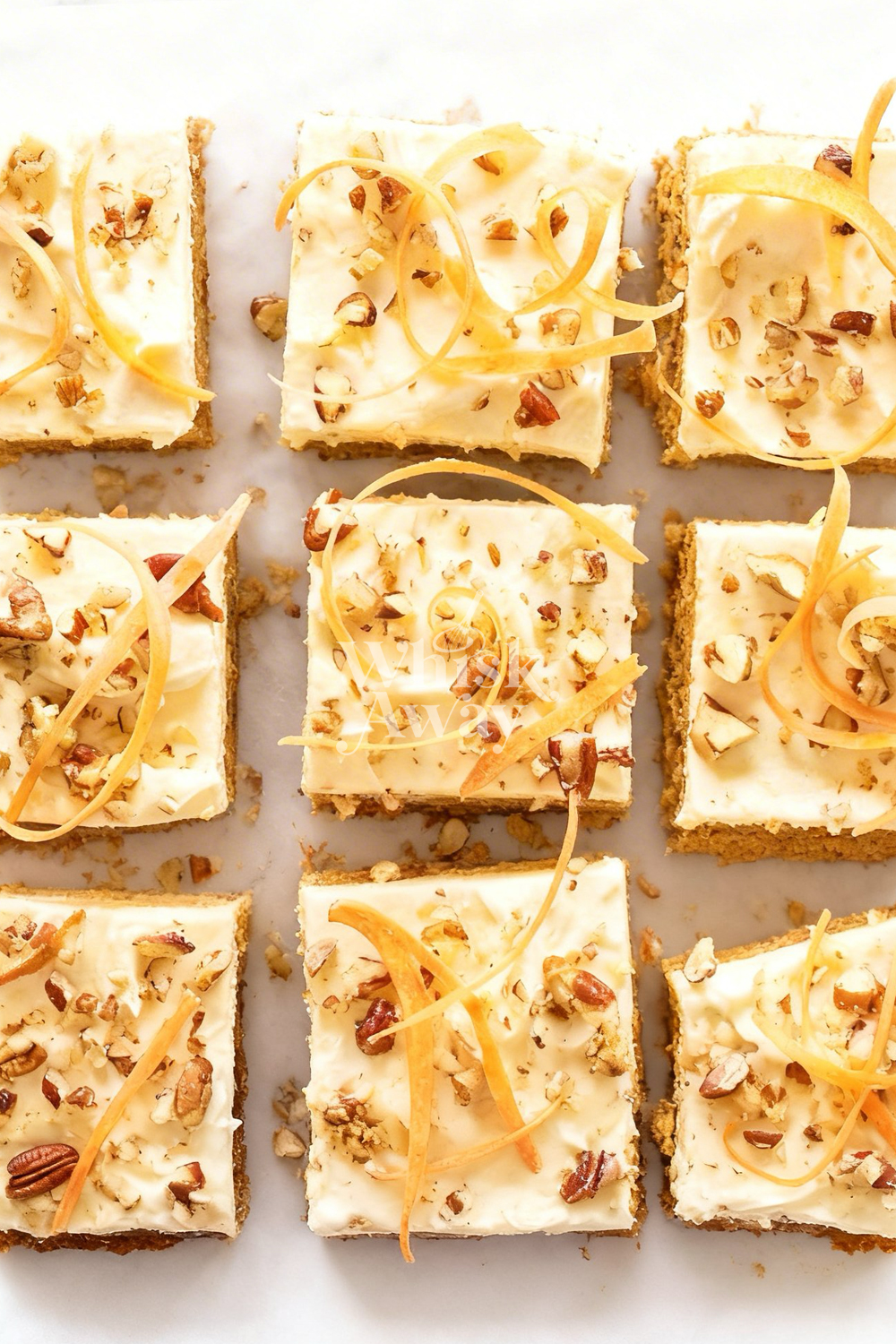 carrot cake blondie bars