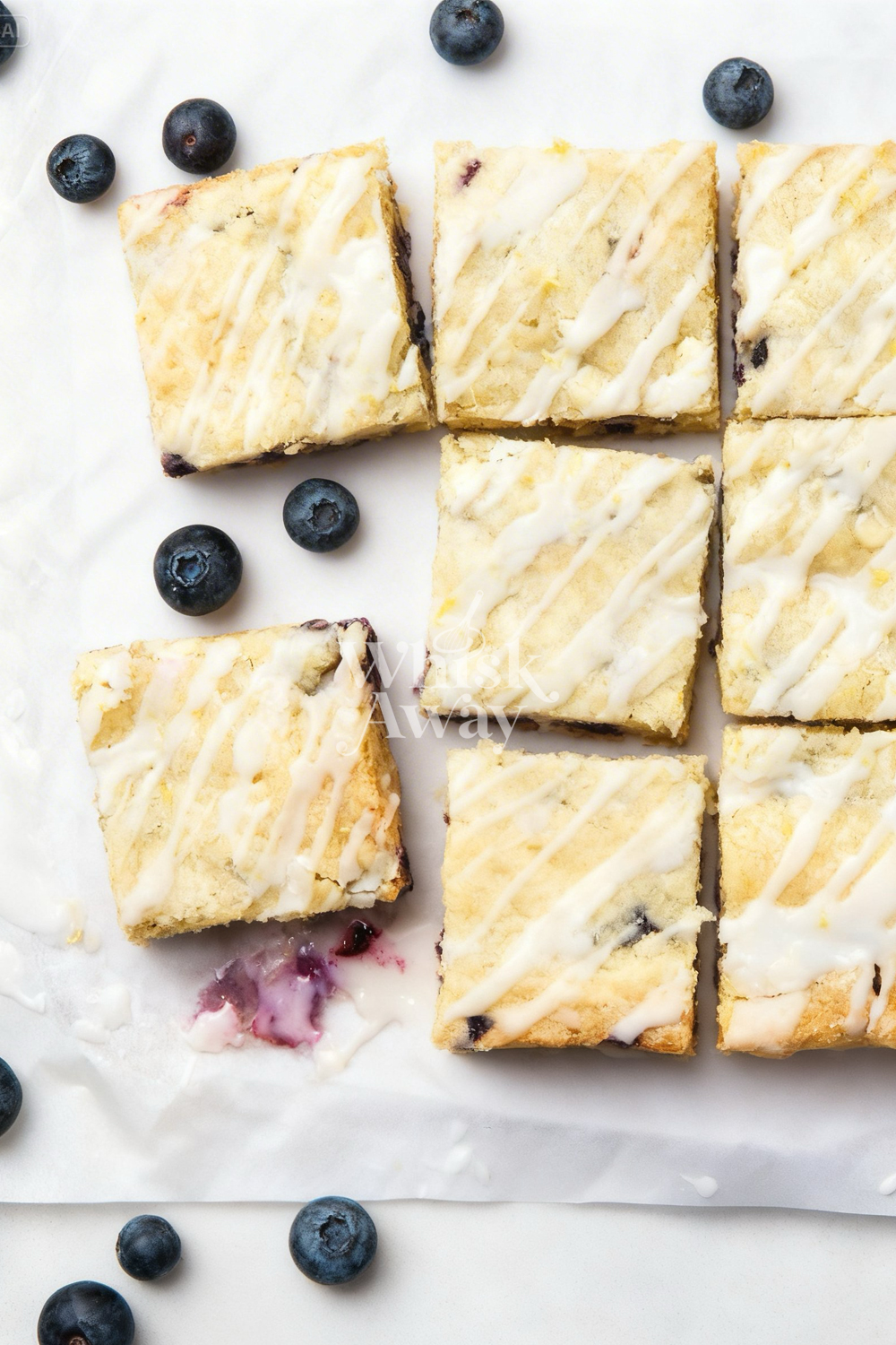 Lemon Blueberry Blondie Bars