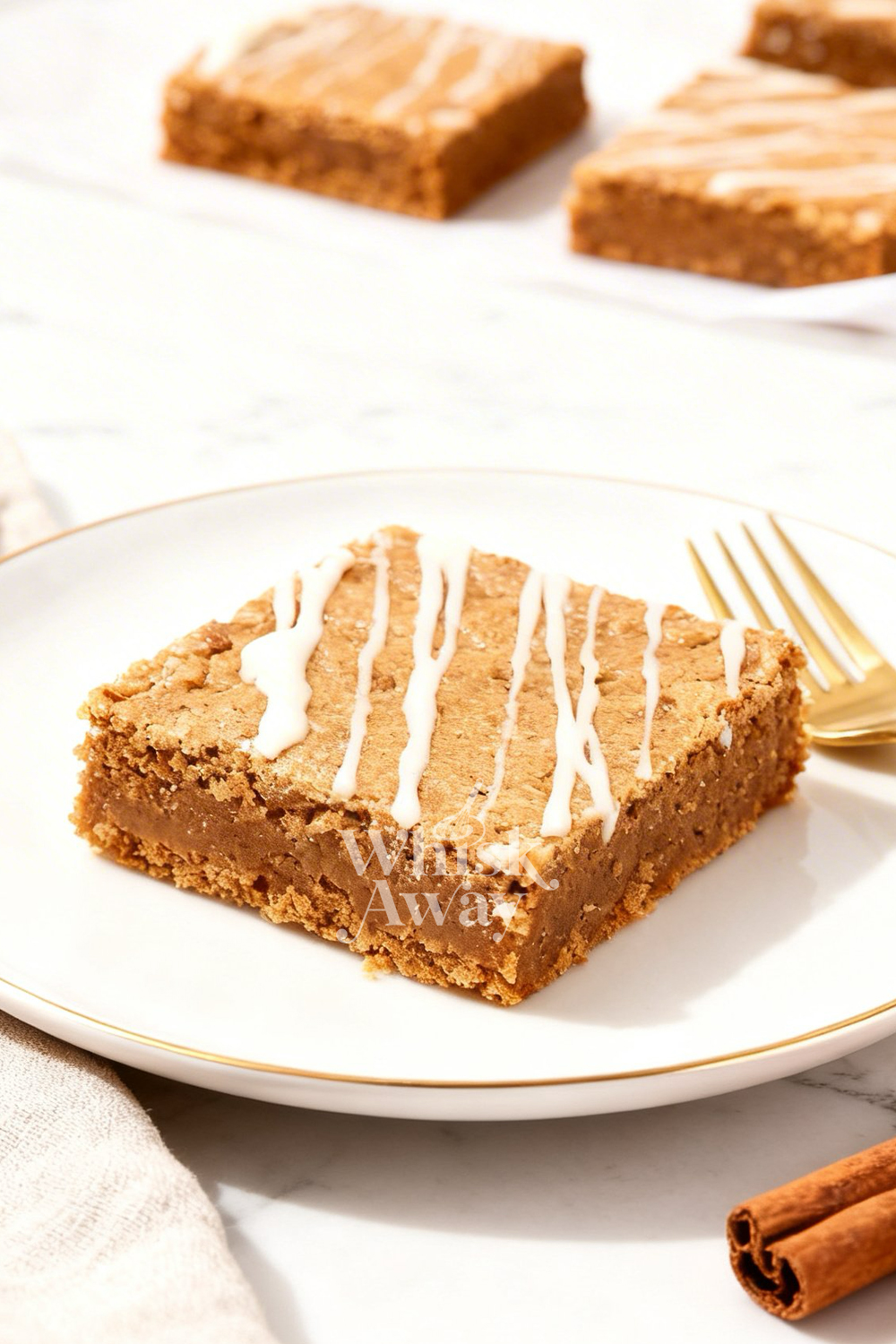 Gingerbread Blondie Bars