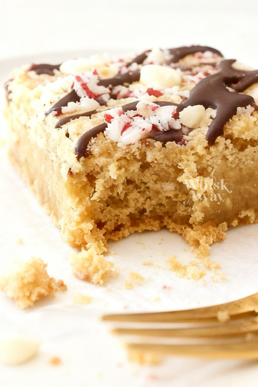 White Chocolate Peppermint Blondie Bars